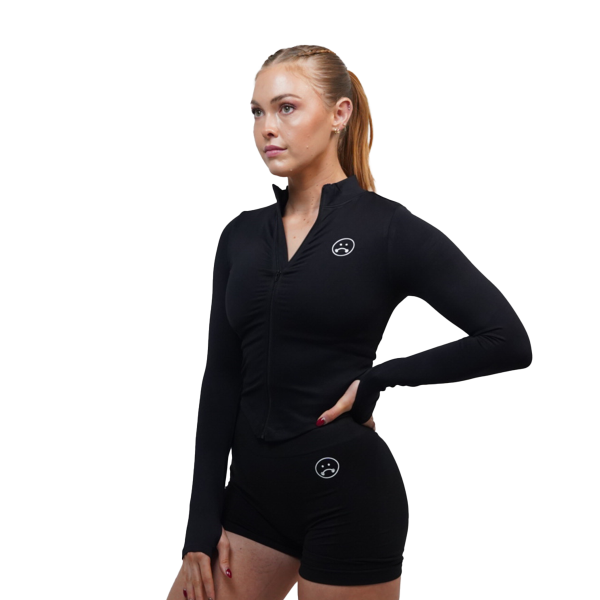 Womens Fitted Zip-Up