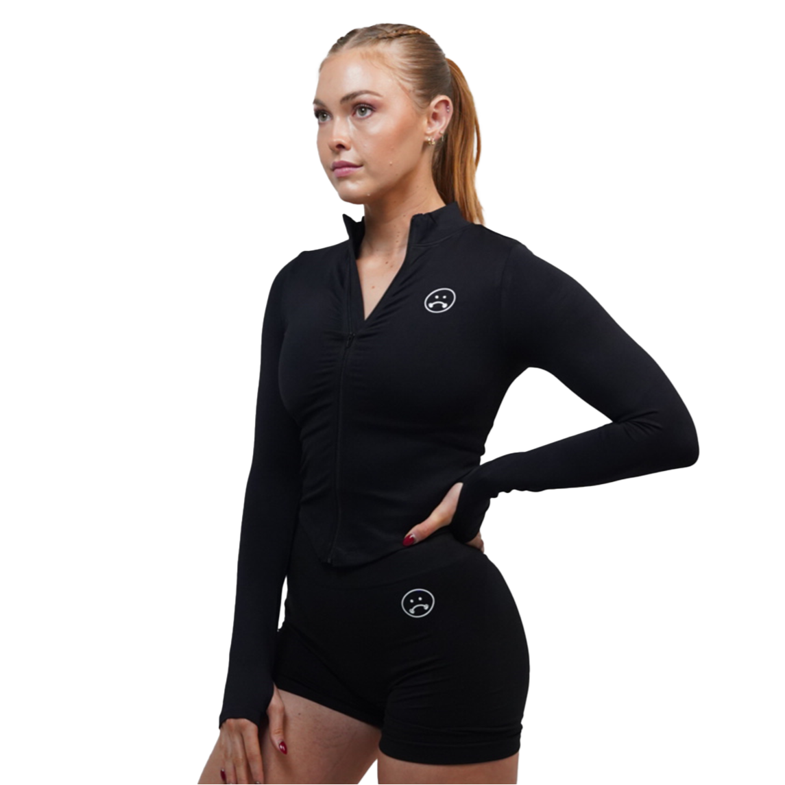 Womens Fitted Zip-Up