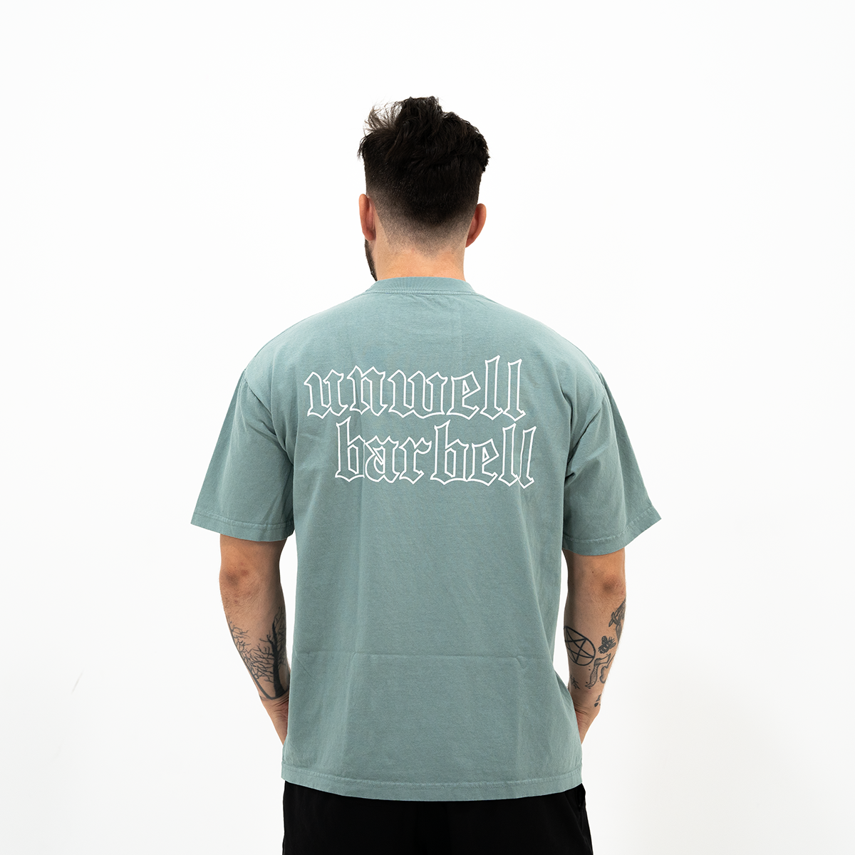 Unwell Barbell Old English Oversized Tee